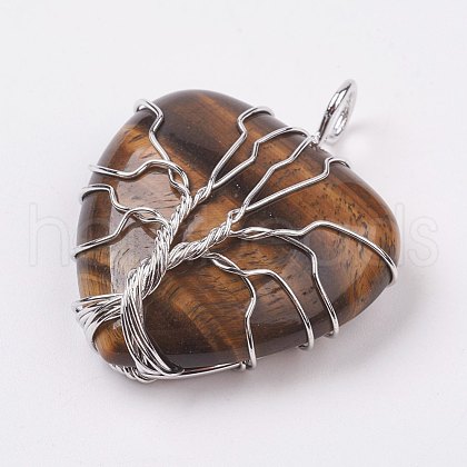 Natura Tiger Eye Pendants G-L480-05E-1