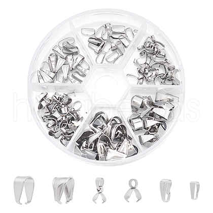 Unicraftale 304 Stainless Steel Snap on Bails & Snap on Bails STAS-UN0002-56P-1