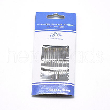 Iron Self-Threading Hand Sewing Needles X-IFIN-R232-01G-1