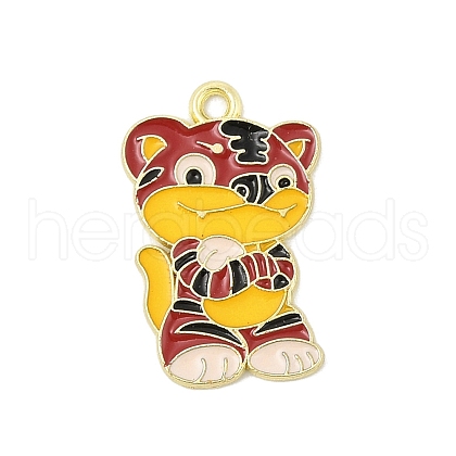 Alloy Enamel Pendants ENAM-D301-01G-03-1