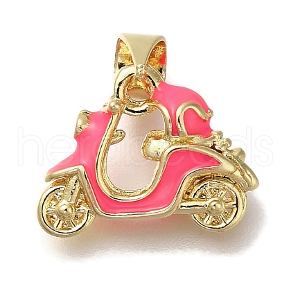 Rack Plating Brass Enamel Pendants KK-I720-16G-02-1