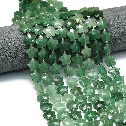 Natural Green Aventurine Beads Strands G-P573-C06-01-1