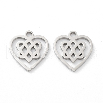 Non-Tarnish 316 Surgical Stainless Steel Charms STAS-Q314-06P-1