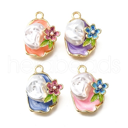 Alloy Enamel Pendants ENAM-K076-09G-1
