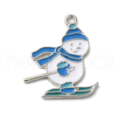 Winter Theme Alloy Enamel Pendants ENAM-M002-04P-P-1