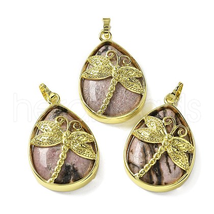 Natural Rhodonite Pendants G-G900-01G-23-1
