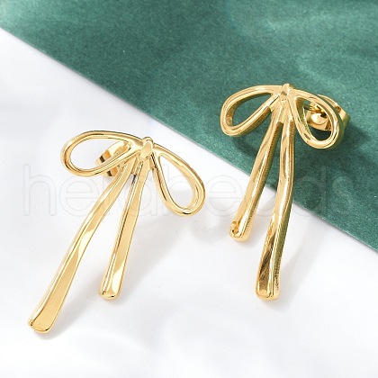 304 Stainless Steel Stud Earrings EJEW-S227-30G-09-1