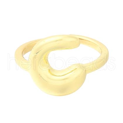 Rack Plating Brass Open Cuff Rings RJEW-S394-01G-C-1