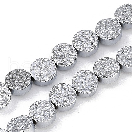 Electroplated Synthetic Non-magnetic Hematite Beads Strands G-H072-F01-01B-1