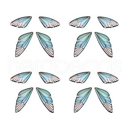 Transparent Resin Crystal AB Rhinestone Pendants Set RESI-TAC0002-46C-1