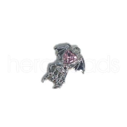 Alloy Wing Heart Pendants PW-WGFE4E9-03-1