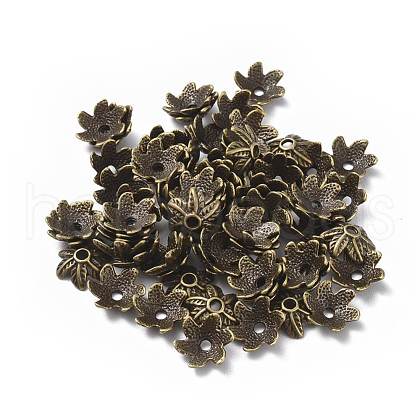 Tibetan Style Bead Caps TIBEB-LF9396YKG-AB-LF-1