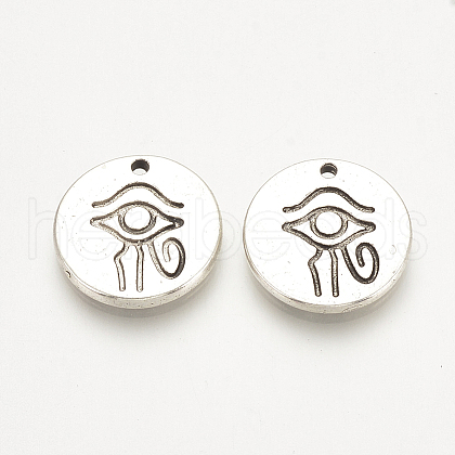 Tibetan Style Alloy Charms TIBE-Q072-15AS-NR-1