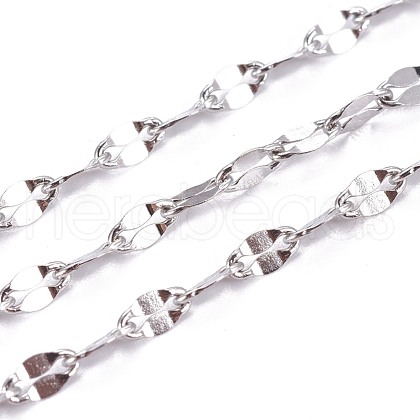 Tarnish Resistant 304 Stainless Steel Dapped Chains STAS-I107-01P-1
