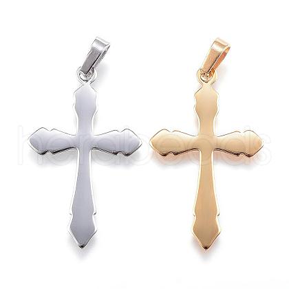 304 Stainless Steel Pendants with 201 Stainless Steel Clasp STAS-G124-18-1
