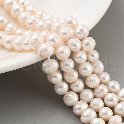 Natural Cultured Freshwater Pearl Beads Strands PEAR-C003-12D-1