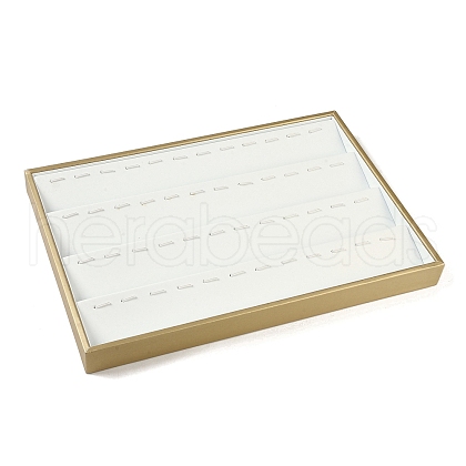 4 Rows Imitation Leather Jewelry Pendant Trays CON-G023-04A-1