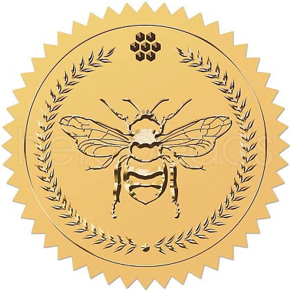 Self Adhesive Gold Foil Embossed Stickers DIY-WH0575-041-1