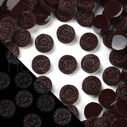 Luminous Resin Imitation Chocolate Decoden Cabochons RESI-K036-28E-03-1