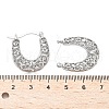 Brass Hoop Earrings for Women EJEW-G436-01P-5