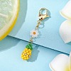Glass Seed Beaded Fruits Pendant Decorations HJEW-MZ00152-2