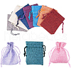 Burlap Packing Pouches Drawstring Bags ABAG-PH0002-05-9x7cm-1