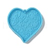 DIY Realistic Style Heart Pendant Food Grade Silicone Molds DIY-G083-03-2