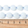 Natural Dyed Quartz Imitation Aquamarine Beads Strands G-C116-A89-01-4