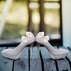 GOMAKERER 2Pcs Bowknot Polyester Rhinestone Shoe Decorations FIND-GO0002-35-6