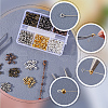 SOFPLATE 600Pcs 6 Colors Brass Crimp Beads Covers KK-SP0002-33-5
