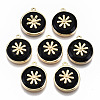 Brass Enamel Pendants KK-R114-15-NF-1