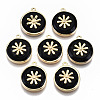 Brass Enamel Pendants KK-R114-15-NF-1