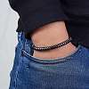Natural Non-magnetism Hematite Bradided Bead Bracelets for Women Men ZJ6081-1-1