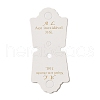 Fold Over Gold Stamping Word Cardboard Paper Jewelry Display Cards for Necklace & Bracelet Storage CDIS-M005-24-2