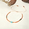 Bohemian Style Handmade Braided Friendship Bracelet with Semi-Precious Beads for Women ST2742993-1