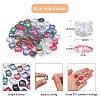 100Pcs 10 Colors Transparent Lampwork Beads GLAA-CJ0001-79-2