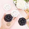 CHGCRAFT 4Pcs 2 Colors PU Leather Artificial Flower Ornament Accesories FIND-CA0004-81-3