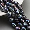 Dyed Natural Cultured Freshwater Pearl Beads Strands PEAR-P062-36C-1