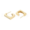 925 Sterling Silver Micro Pave Clear Cubic Zirconia Stud Earrings EJEW-U013-03G-2