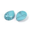 Dyed Synthetic Turquoise Cabochons G-H094-01A-24-2