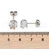 304 Stainless Steel Micro Pave Clear Cubic Zirconia Stud Earrings EJEW-Z089-03P-5