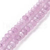 Dyed Natural Malaysia Jade Rondelle Beads Strands G-E316-2x4mm-46-5