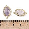 Natural Amethyst Faceted Oval Links G-B126-07G-09-3
