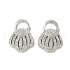 Brass Pendant Rhinestone Settings KK-G532-19P-1