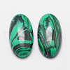 Dyed Oval Malachite Cabochons G-K020-18x13mm-10-1