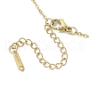 5Pcs 5 Colors Valentine's Day Theme Alloy Enamel Word Love Pendant Necklaces NJEW-JN05222-5