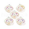 Resin Imitation Pearl Iridescent Pendants RESI-I062-01A-1