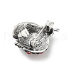 Alloy Rhinestone Brooches for Backpack Clothes JEWB-M068-03AS-2