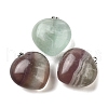 Natural Fluorite Pendants G-C188-03E-1
