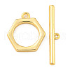 Brass Toggle Clasps KK-A223-06G-2